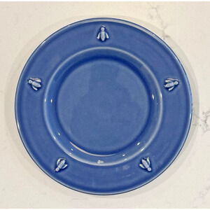VARAGES Cigale Blue Side Bread Plate 8" Blue Made in France **READ**